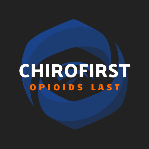 Image with the words ChiroFirst: Opioids Last